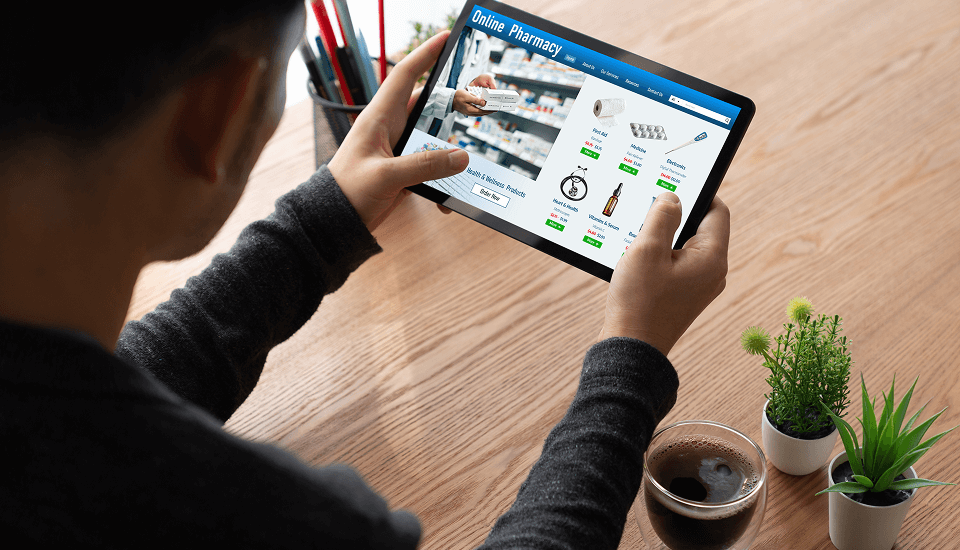 Man reading the impact of using augmented reality in his e-commerce