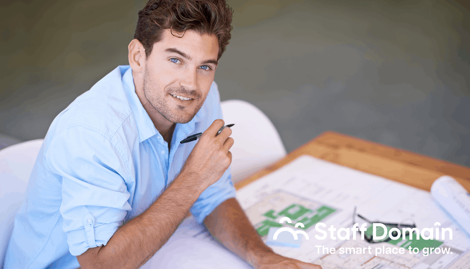 guy happy about learning cost-effective solutions.