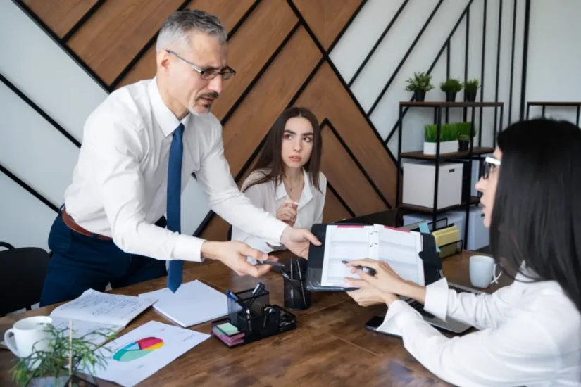 Executives having a meeting