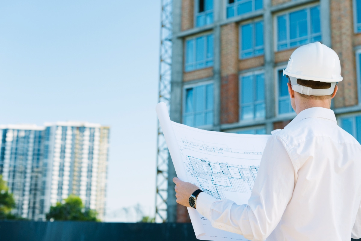 Engineer concluding the building safety